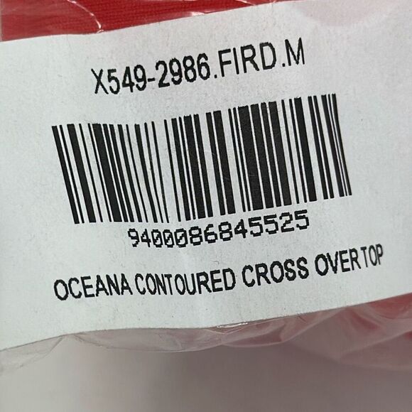 Oceana Cross Over Top Lingerie Fiery Red, Size Medium Frederick's of Hollywood - Picture 4 of 4
